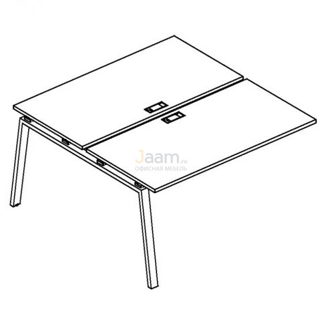 Мебель для персонала Секция стола рабочей станции на металлокаркасе TRE Б3 175-1 БП