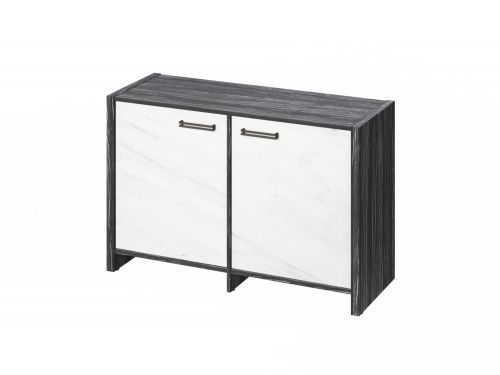 Тумба для документов для документов Festus FB-12-02.G 1222x460x806 (Древесина Графит/Мрамор Леванто белый)