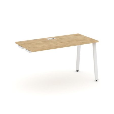 Стол-приставка к опорным элементам SN-6A.OPRS-001 (980х600х750) (Тиквуд Светлый/Металл Белый)