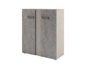 Стеллаж средний с дверьми Solution D-76 950x414x1096