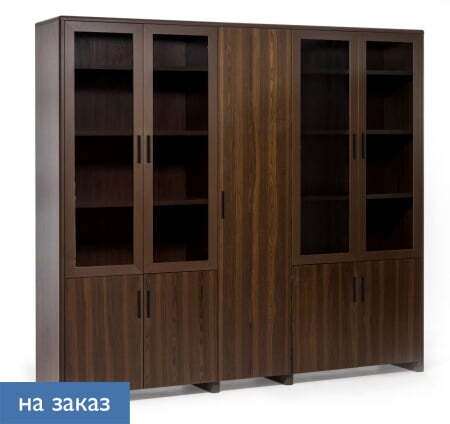 FORTE Шкаф для бумаг и одежды (Орех)