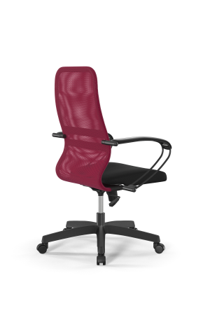 Кресло для руководителя Метта Sit 8 B2-8K - X1+UMF(X1) /Uh00/Wh00/K1bL(M09.B02.G15.W01) (Красный | Черный)