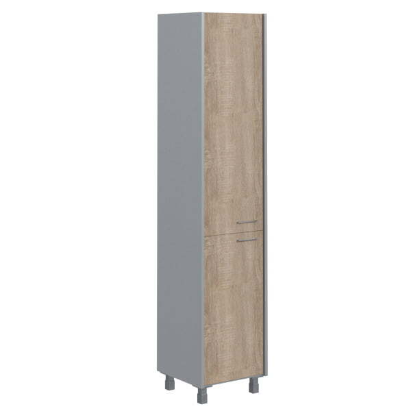Шкаф колонка комбинированая Offix-new OHC 45.2 456x450x2147 (Дуб Сонома светлый/металлик)