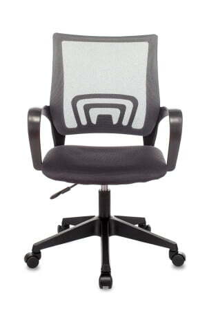 Кресло офисное TopChairs ST-Basic сетка/ткань серый (Компьютерное кресло ST-Basic темно-серый)