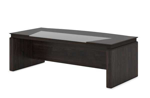 Стол письменный закруглённый FRANKLIN DM 210 (2100х1100х750) (Дуб Термо)