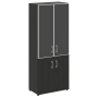 Шкаф для документов со стеклом черным LT.ST-1.2 R black