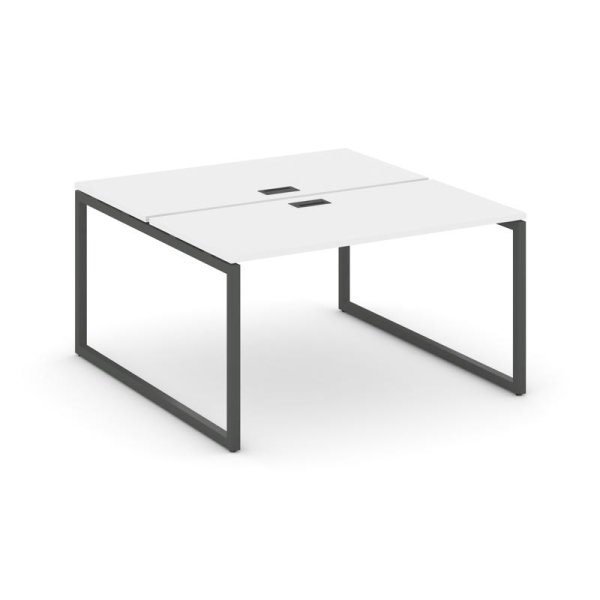 Рабочая станция 2-х сторонняя SN-4O.DRS-002 (1180х1232х750) (Белый/Металл Антрацит)