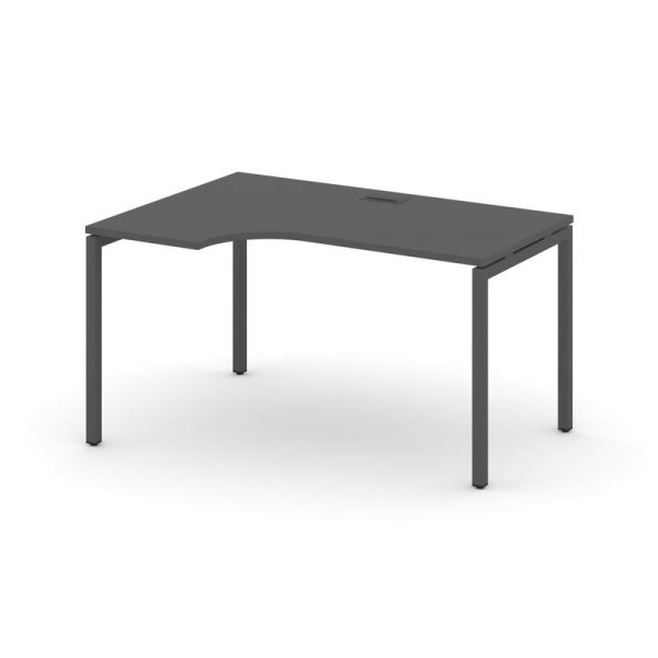 Стол рабочий эргономичный SN-4P.SPA-022(L) (1580х800/980х750) (Антрацит/Металл Антрацит)