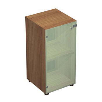 Шкаф низкий узкий со стеклом X7 IDEV43B L/IDEZ43B L 430x450x860