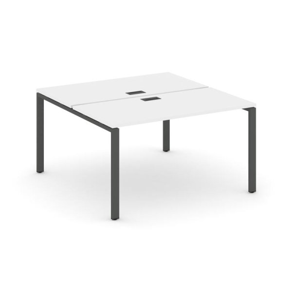 Рабочая станция 2-х сторонняя SN-6P.DRS-002 (1180х1232х750) (Белый/Металл Антрацит)