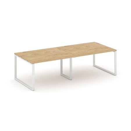 Стол переговорный SN-6O.SPRG-043.3 (2760х1180х750) (Тиквуд Светлый/Металл Белый)