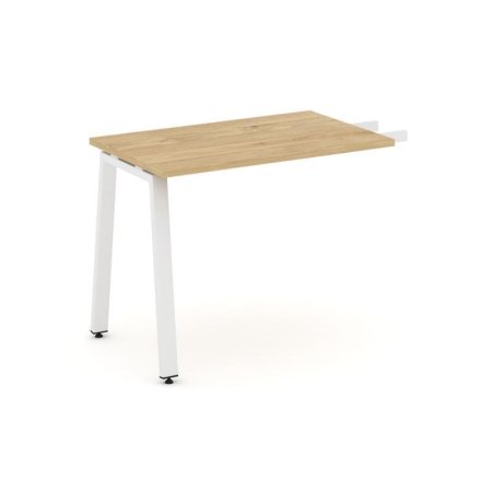 Брифинг-приставка SN-6A.BR-005 (1380х600х750) (Тиквуд Светлый/Металл Белый)