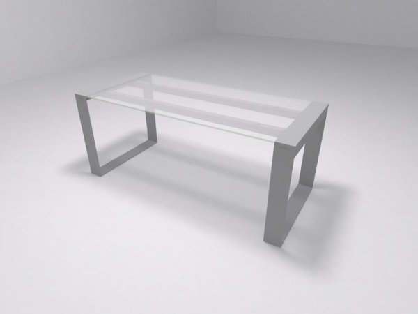 Стол руководителя, столешница стекло Brix BR.00.08 2200x750x1000 (СтеклоСерый)