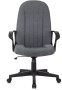 Кресло руководителя T-898 серый 3C1 крестов. пластик
