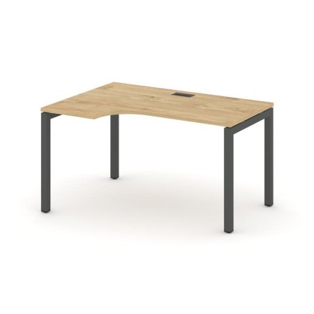 Стол рабочий эргономичный SN-5P.SPA-021(L) (1380х800/980х750) (Тиквуд Светлый/Металл Антрацит)