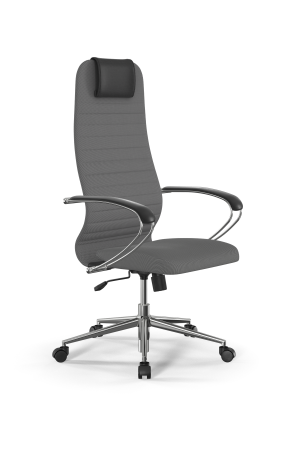 Кресло для руководителя Метта Sit 8 B1-10K - UMF(X1) /Uh02/Wh00/K1cL(M09.B23.G18.W01) (Светло-серый)