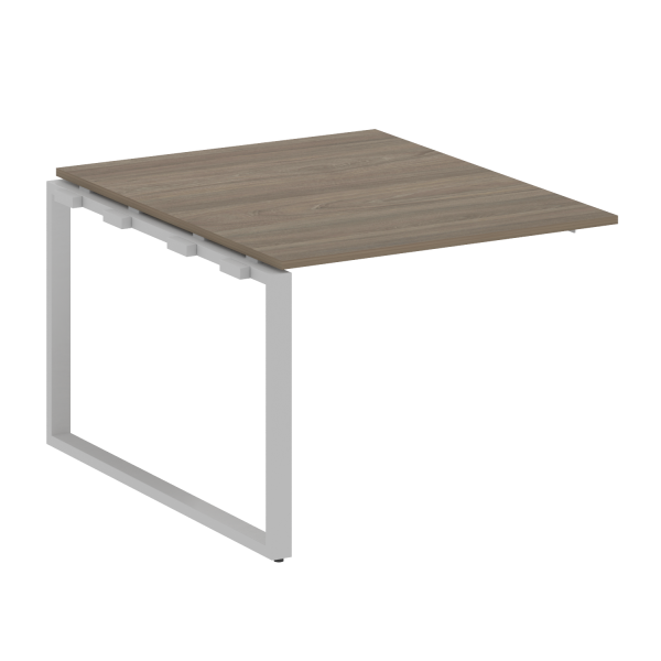 Проходной наборный элемент переговорного стола Metal System Style БО.ППРГ-1 1000x1235x750 (Вяз/Серый металл)