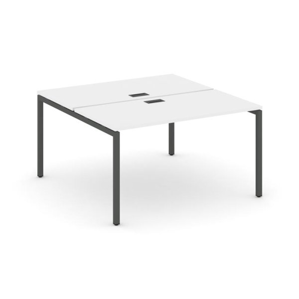 Рабочая станция 2-х сторонняя SN-4P.DRS-012 (1180х1432х750) (Белый/Металл Антрацит)