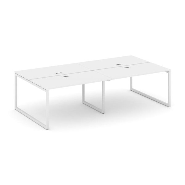 Рабочая станция 2-х сторонняя SN-4O.DRS-044 (3160х1432х750) (Белый/Металл Белый)