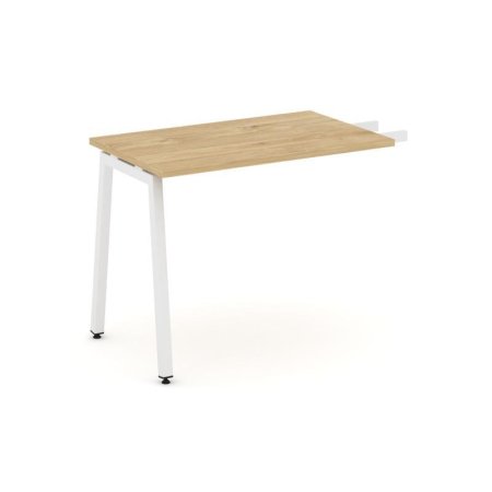 Брифинг-приставка SN-4A.BR-005 (1380х600х750) (Тиквуд Светлый/Металл Белый)